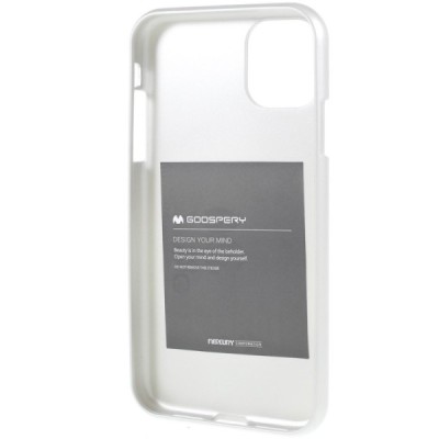 Apple iPhone 11 Mercury sidabrinis kieto silikono TPU dėklas - nugarėlė / Priedai.lt