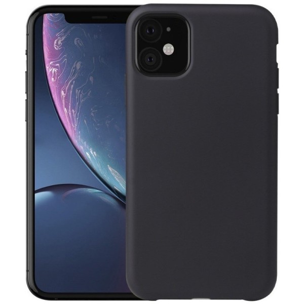 Kieto silikono (TPU) dėklas - juodas (iPhone 11)