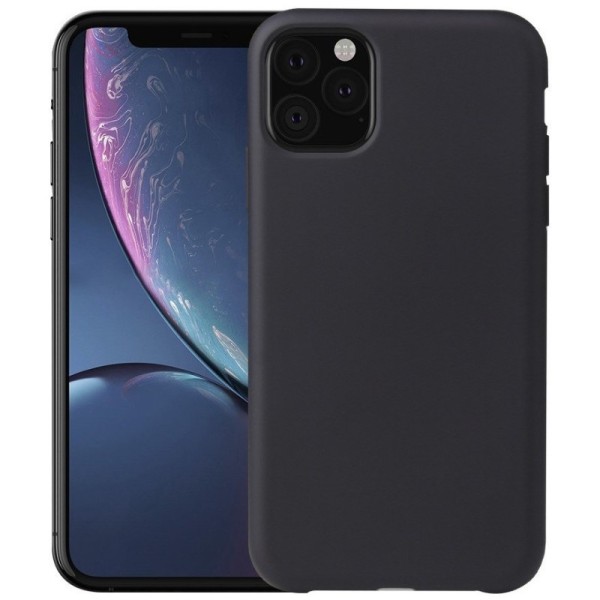 Kieto silikono (TPU) dėklas - juodas (iPhone 11 Pro)
