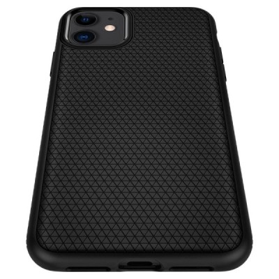 „Spigen“ Liquid Air Apple iPhone 11 juodas kieto silikono dėklas / Priedai.lt