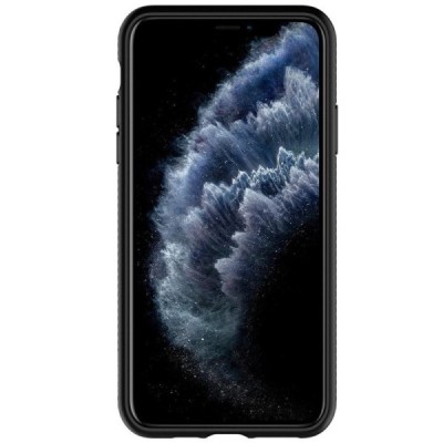 „Spigen“ Liquid Air Apple iPhone 11 Pro Max juodas kieto silikono dėklas / Priedai.lt