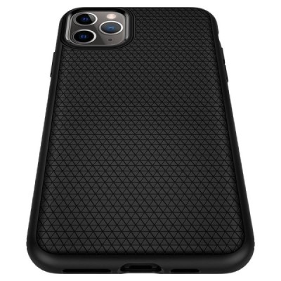 „Spigen“ Liquid Air Apple iPhone 11 Pro Max juodas kieto silikono dėklas / Priedai.lt