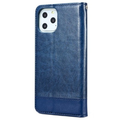 Solidus Apple iPhone 11 Pro mėlynas odinis atverčiamas dėklas / Priedai.lt