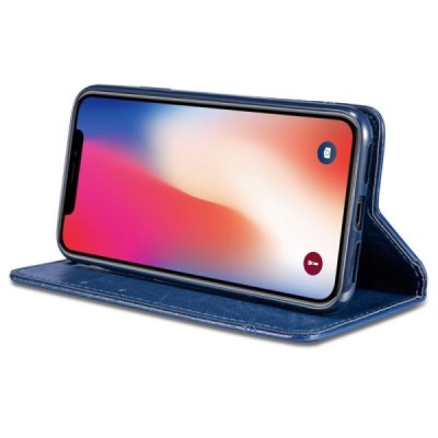 Solidus Apple iPhone 11 Pro mėlynas odinis atverčiamas dėklas / Priedai.lt
