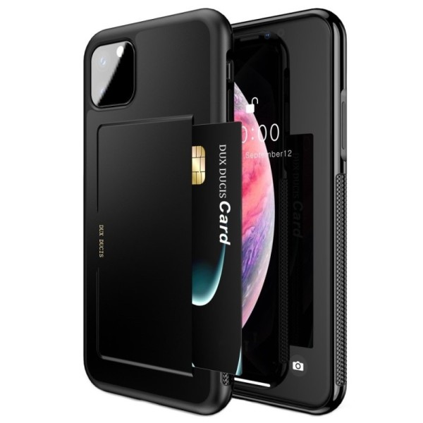 „Dux Ducis“ Pocard dėklas - juodas (iPhone 11 Pro Max)