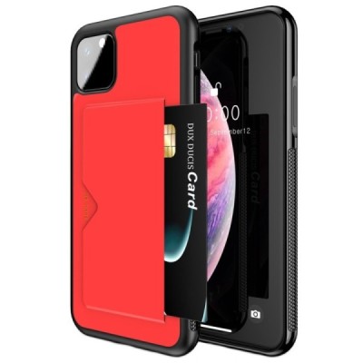 „Dux Ducis“ Pocard Apple iPhone 11 Pro Max raudonas kieto silikono dėklas / Priedai.lt