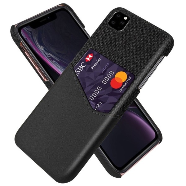 „KSQ“ Shell dėklas su kišenėle - juodas (iPhone 11 Pro)