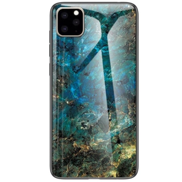 „Marble“ kieto silikono (TPU) dėklas - mėlynas (iPhone 11 Pro Max)