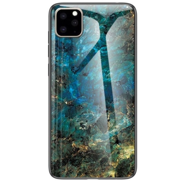„Marble“ kieto silikono (TPU) dėklas - mėlynas (iPhone 11 Pro)