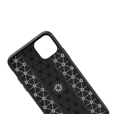 Apple iPhone 11 „Lenuo“ Kickstand kieto silikono TPU juodas dėklas - nugarėlė / Priedai.lt