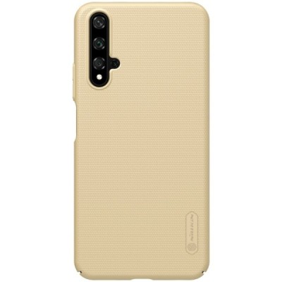 Huawei Honor 20 (Nova 5T) Nillkin Frosted Shield auksinis plastikinis dėklas / Priedai.lt