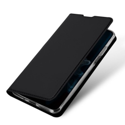 „Dux Ducis“ Skin serijos Huawei Honor 20 (Nova 5T) juodas odinis atverčiamas dėklas / Priedai.lt