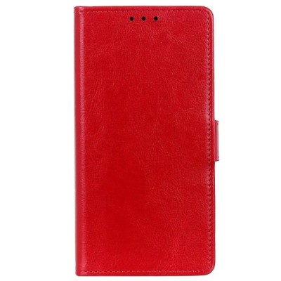 Huawei Y5 2019 (Honor 8S) atverčiamas raudonas odinis dėklas, knygutė - piniginė / Priedai.lt
