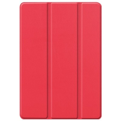Apple iPad 10,2 (2019) atverčiamas raudonas odinis dėklas - knygutė (sulankstomas) / Priedai.lt