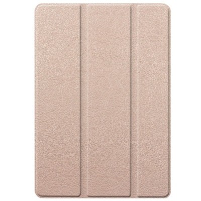 Apple iPad 10,2 (2019) atverčiamas auksinis odinis dėklas - knygutė (sulankstomas) / Priedai.lt