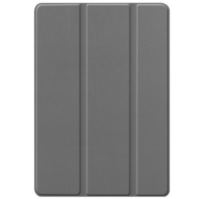 Apple iPad 10,2 (2019) atverčiamas pilkas odinis dėklas - knygutė (sulankstomas) / Priedai.lt