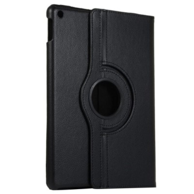 Apple iPad 10.2" (2019), Pro 10.5 atverčiamas, sukamas 360 laipsnių, juodas odinis dėklas - stovas | Priedai.lt