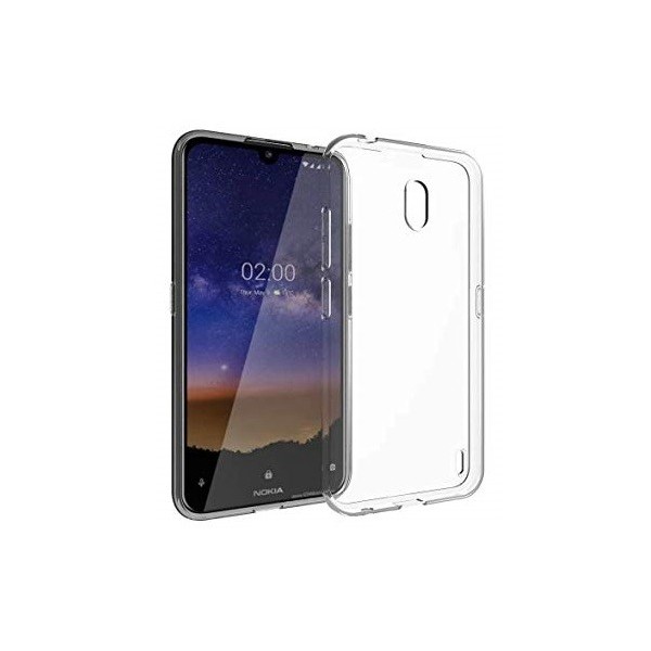 Kieto silikono (TPU) dėklas - skaidrus (Nokia 2.2)