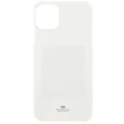 Apple iPhone 11 Mercury baltas kieto silikono TPU dėklas - nugarėlė / Priedai.lt