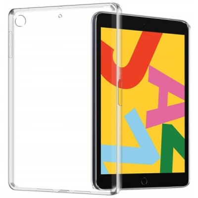 Apple iPad 10.2" (2019) kieto silikono TPU skaidrus dėklas - nugarėlė / Priedai.lt