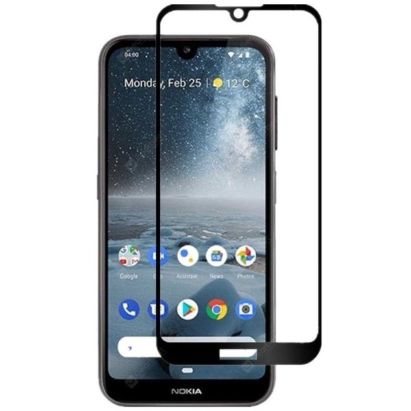 „Rurihai“ Tempered Glass apsauginis ekrano stiklas 0.26 mm - juodas (Nokia 2.2)