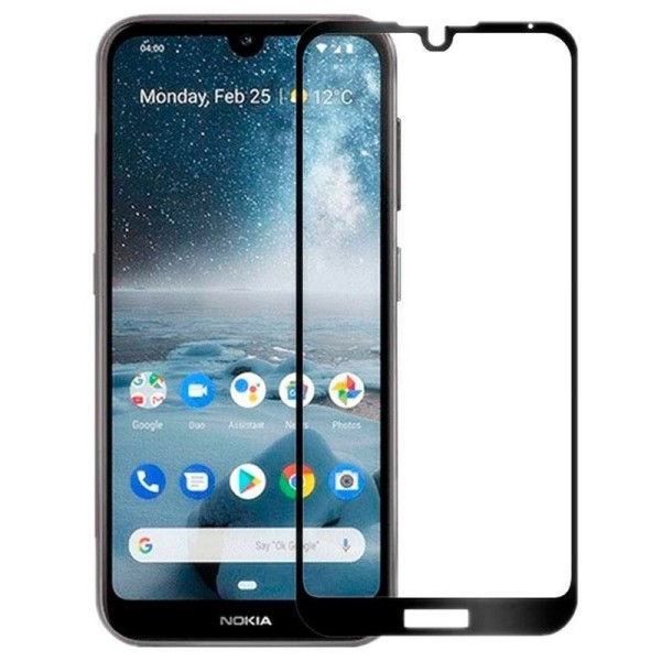 „Rurihai“ Tempered Glass apsauginis ekrano stiklas 0.26 mm - juodas (Nokia 4.2)