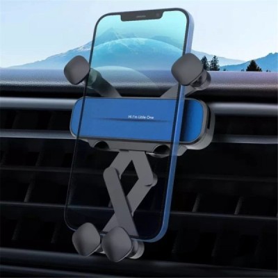 Gravity Car Phone Holder (Grille Mount) - Black / Priedai.lt