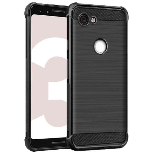 „Imak“ Vega Carbon kieto silikono (TPU) dėklas - juodas (Pixel 3a)
