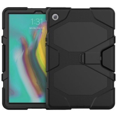 Samsung Galaxy Tab S5e (T720, T725) sustiprintos apsaugos dėklas - juodas - nugarėlė / Priedai.lt