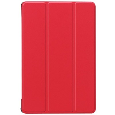 Huawei MediaPad M5 10.8 (MediaPad M5 10 Pro) atverčiamas raudonas odinis dėklas - knygutė / Priedai.lt