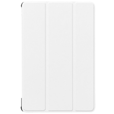 Huawei MediaPad M5 10.8 (MediaPad M5 10 Pro) atverčiamas baltas odinis dėklas - knygutė / Priedai.lt
