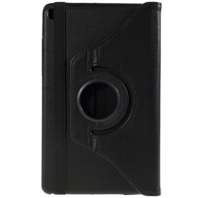 Samsung Galaxy Tab A 8.0 (T290, T295) atverčiamas, sukamas 360 laipsnių, juodas odinis dėklas - stovas / Priedai.lt