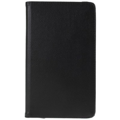Samsung Galaxy Tab A 8.0 (T290, T295) atverčiamas, sukamas 360 laipsnių, juodas odinis dėklas - stovas / Priedai.lt