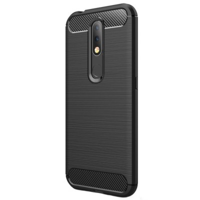 Nokia 4.2 (2019) „Carbon“ kieto silikono TPU juodas dėklas - nugarėlė / Priedai.lt