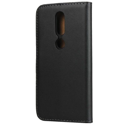 Nokia 4.2 (2019) „Casual“ atverčiamas juodas odinis dėklas - piniginė / Priedai.lt