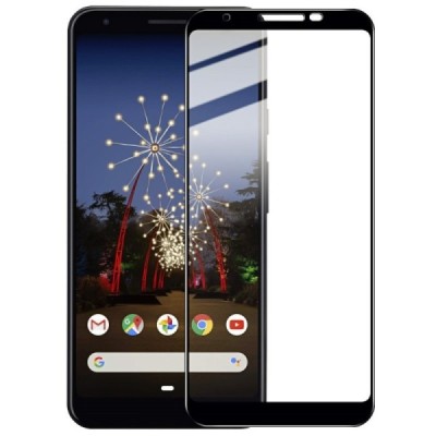 Google Pixel 3A apsauginis ekrano stiklas „Imak“ 9H Tempered Glass (juodas, pilnai dengiantis) 0,26 mm / Priedai.lt