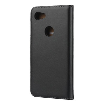Google Pixel 3A „Casual“ atverčiamas juodas odinis dėklas - piniginė / Priedai.lt
