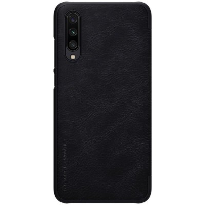 Xiaomi Mi 9 Lite prabangus „Nillkin“ Qin serijos juodas odinis atverčiamas dėklas - knygutė | Priedai.lt