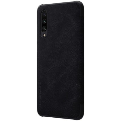 Xiaomi Mi A3 prabangus „Nillkin“ Qin serijos juodas odinis atverčiamas dėklas - knygutė | Priedai.lt