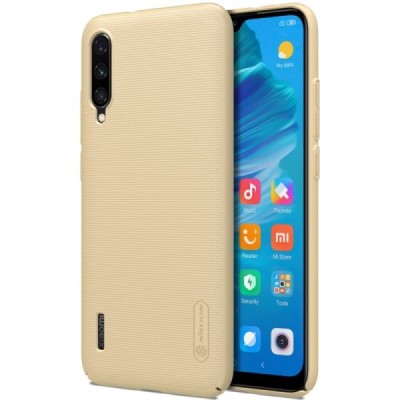 Xiaomi Mi A3 „Nillkin“ Frosted Shield auksinis plastikinis dėklas, nugarėlė | Priedai.lt