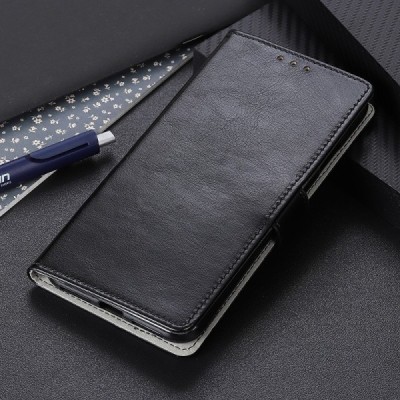 Xiaomi Mi 9 Lite juodas odinis atverčiamas dėklas - knygutė | Priedai.lt