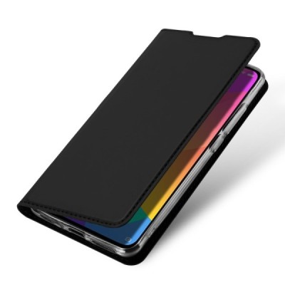 Xiaomi Mi 9 Lite „Dux Ducis“ Skin serijos juodas odinis atverčiamas dėklas - knygutė | Priedai.lt