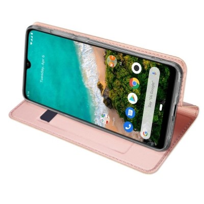 Xiaomi Mi A3 „Dux Ducis“ Skin serijos rožinis atverčiamas dėklas - knygutė | Priedai.lt
