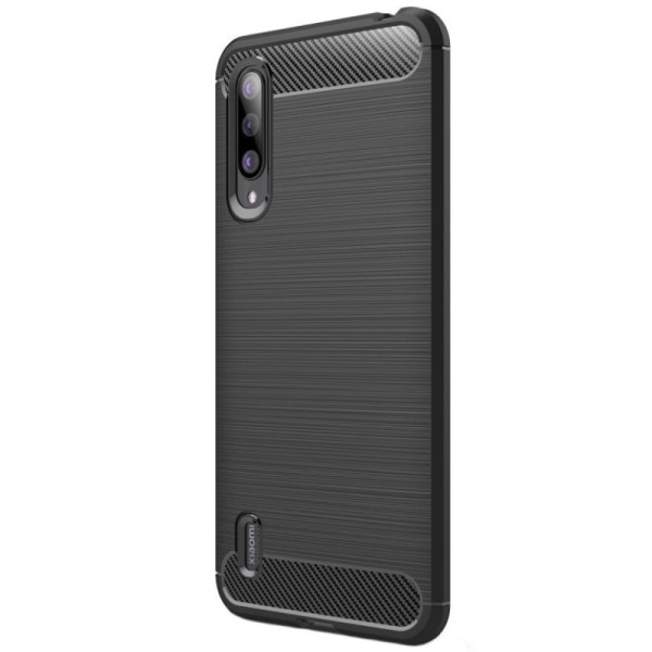 „Carbon“ kieto silikono (TPU) dėklas - juodas (Mi 9 Lite)