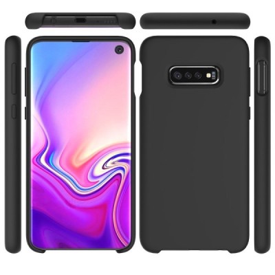 Samsung Galaxy S10e „Shell“ kieto silikono TPU juodas dėklas - nugarėlė | Priedai.lt