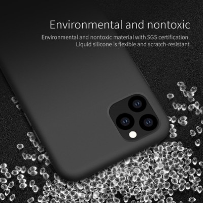Appe iPhone 11 Pro "Nillkin" Flex Liquid Silicone juodas dėklas - nugarėlė | Priedai.lt