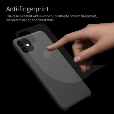 Appe iPhone 11 "Nillkin" Flex Liquid Silicone juodas dėklas - nugarėlė | Priedai.lt