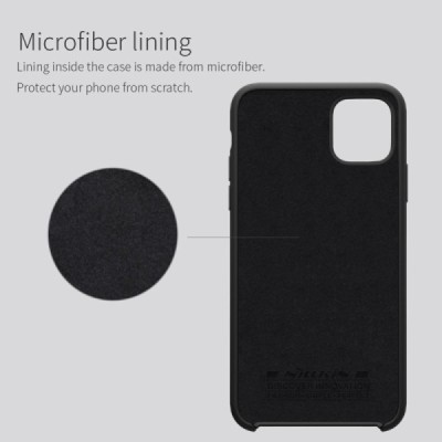 Appe iPhone 11 "Nillkin" Flex Liquid Silicone juodas dėklas - nugarėlė | Priedai.lt