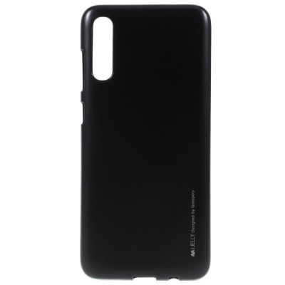 Samsung Galaxy A70 (A705F) Mercury juodas kieto silikono (TPU) dėklas / Priedai.lt