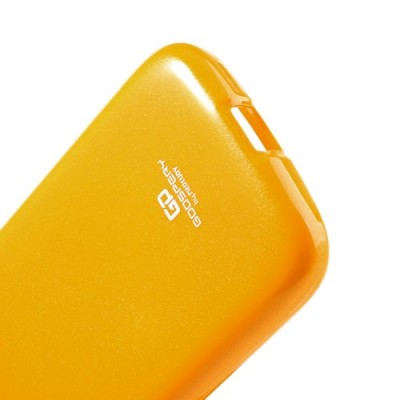 Mercury geltonoas Samsung Galaxy Core TPU kieto silikono dėklas (nugarėlė) / Priedai.lt